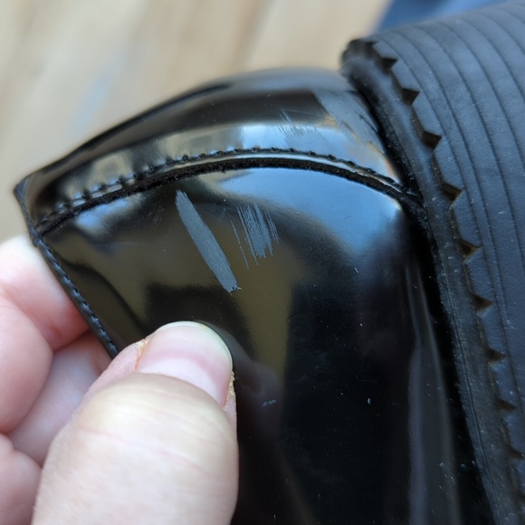 Madden Girl Size 8 Shiny Black Loafers - Picture 10 of 11